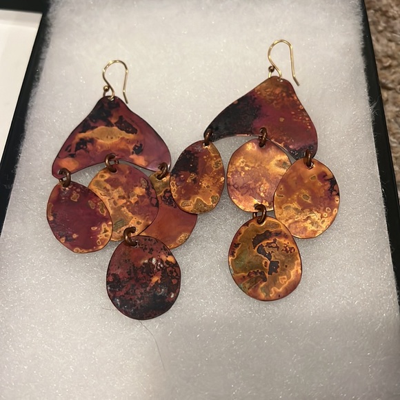 EUC Anthropologie Pattina Earrings - Picture 2 of 3